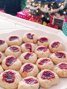 Raspberry Thumbprint Cookies