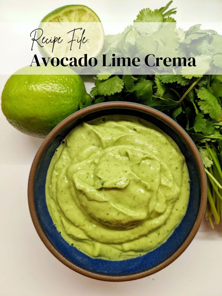 Avocado Lime Crema Recipe