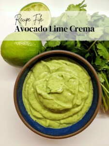 Avocado Lime Crema Recipe