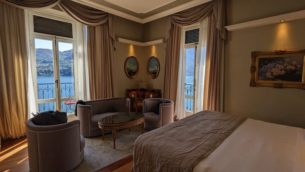 Lake View Deluxe room at the Grand Hotel Tremezzo