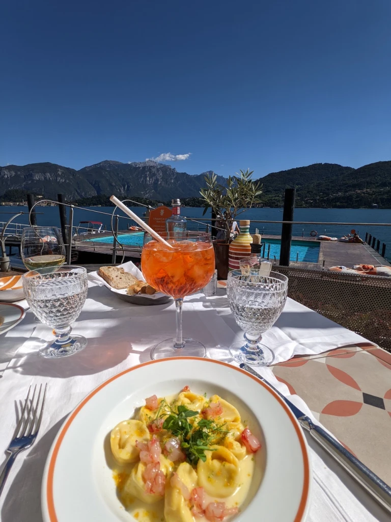 Lunch at Giacomo al Lago, at Grand Hotel Tremezzo